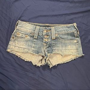 True Religion Denim Booty Shorts